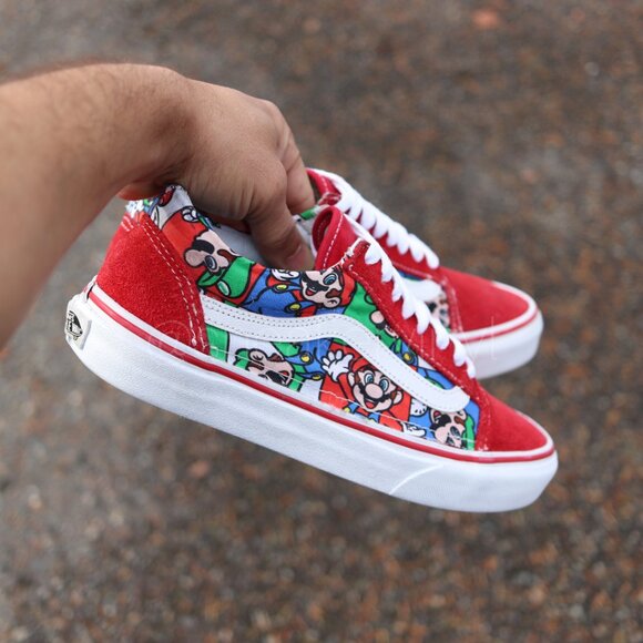 Vans Old Skool Super Mario Custom Sneakers NWT - Picture 10 of 10